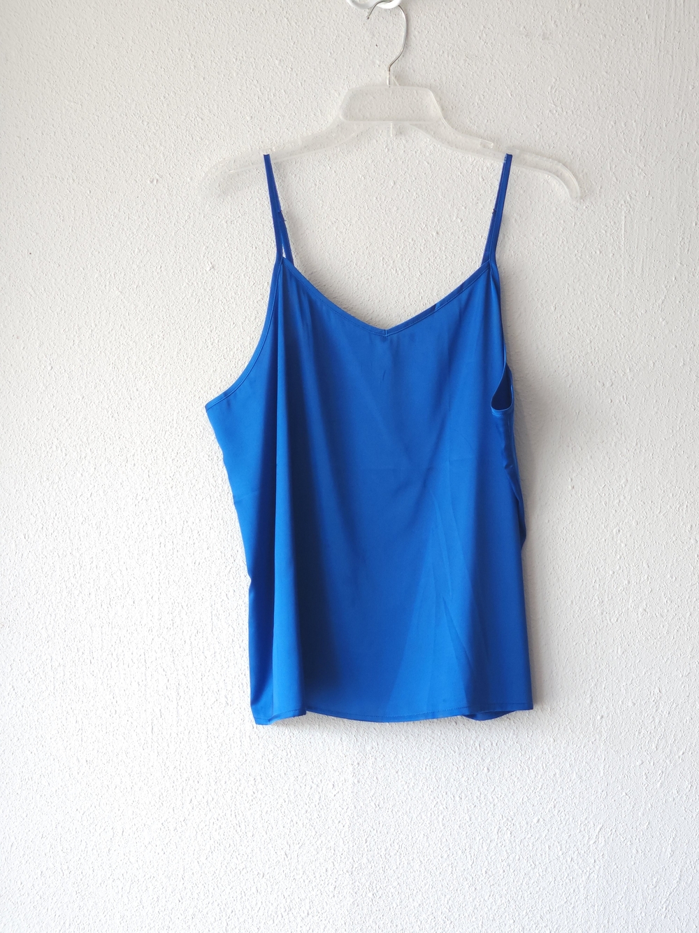 Ekouaer Cobalt Blue Women's Spaghetti Strap Cami Top SIZE XL